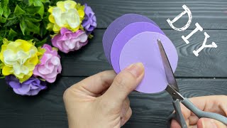 How to Make Beautiful Foam Flowers Tutorial Easy Craft Idea