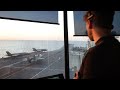 The view from FLYCO - F-35 flying operations from HMS Queen Elizabeth