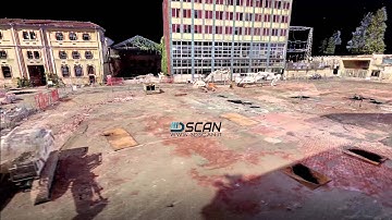 3D Laser Scanning survey - construction site in Milano - UltraHD res