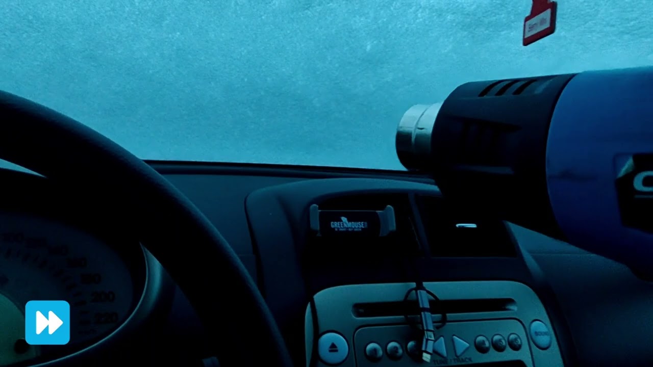 Defrosting windshield with an Ecoflow powerstation