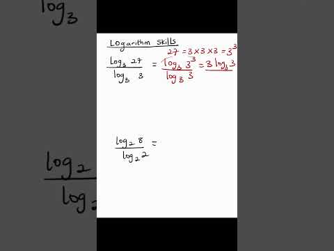 Logarithm skills #algebra