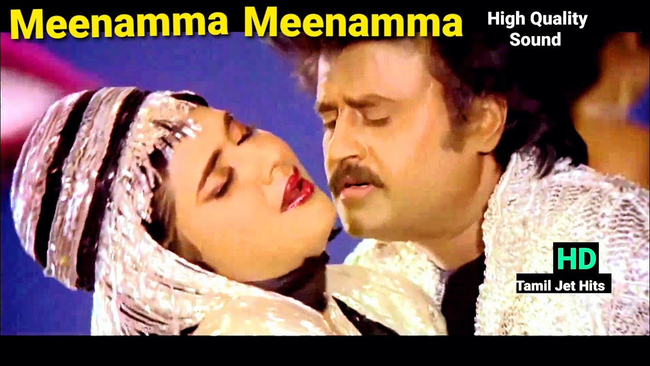 Meenamma Meenamma 1080p HD video SongHigh quality SoundRajathi RajaIlaiyarajaManoChithraRajini