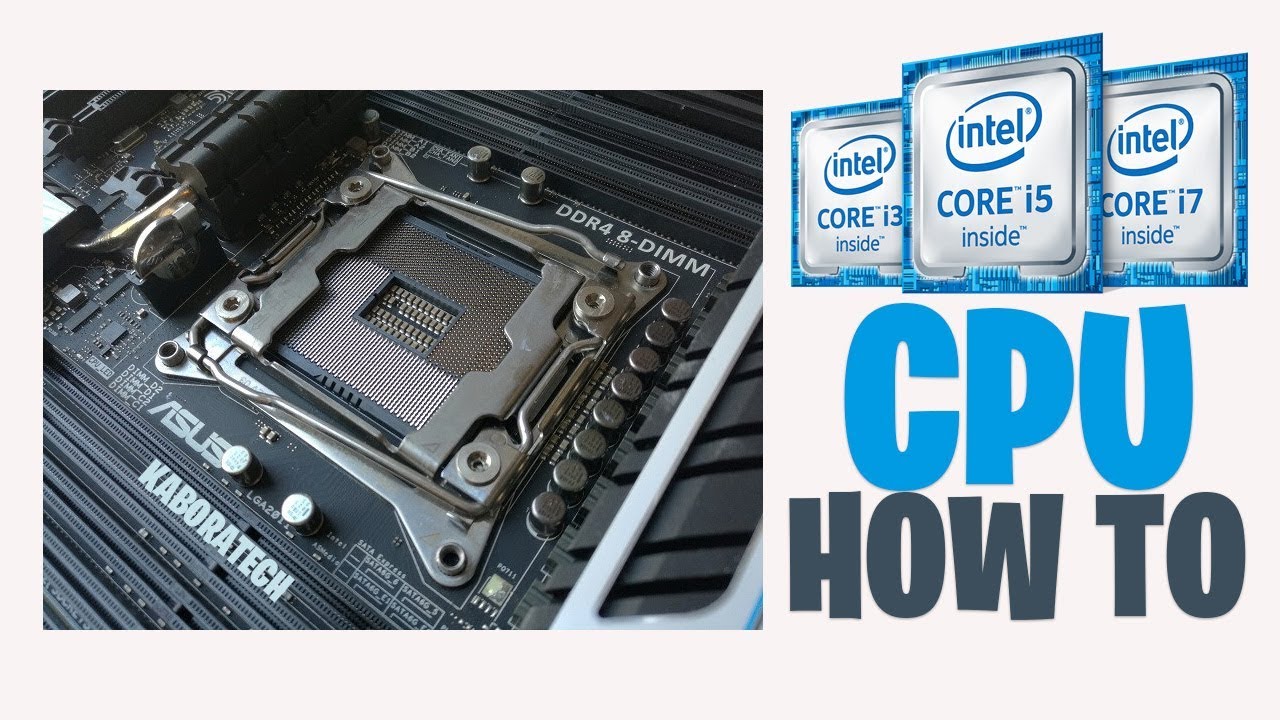 How To Upgrade and Install a New CPU on Motherboard - YouTube