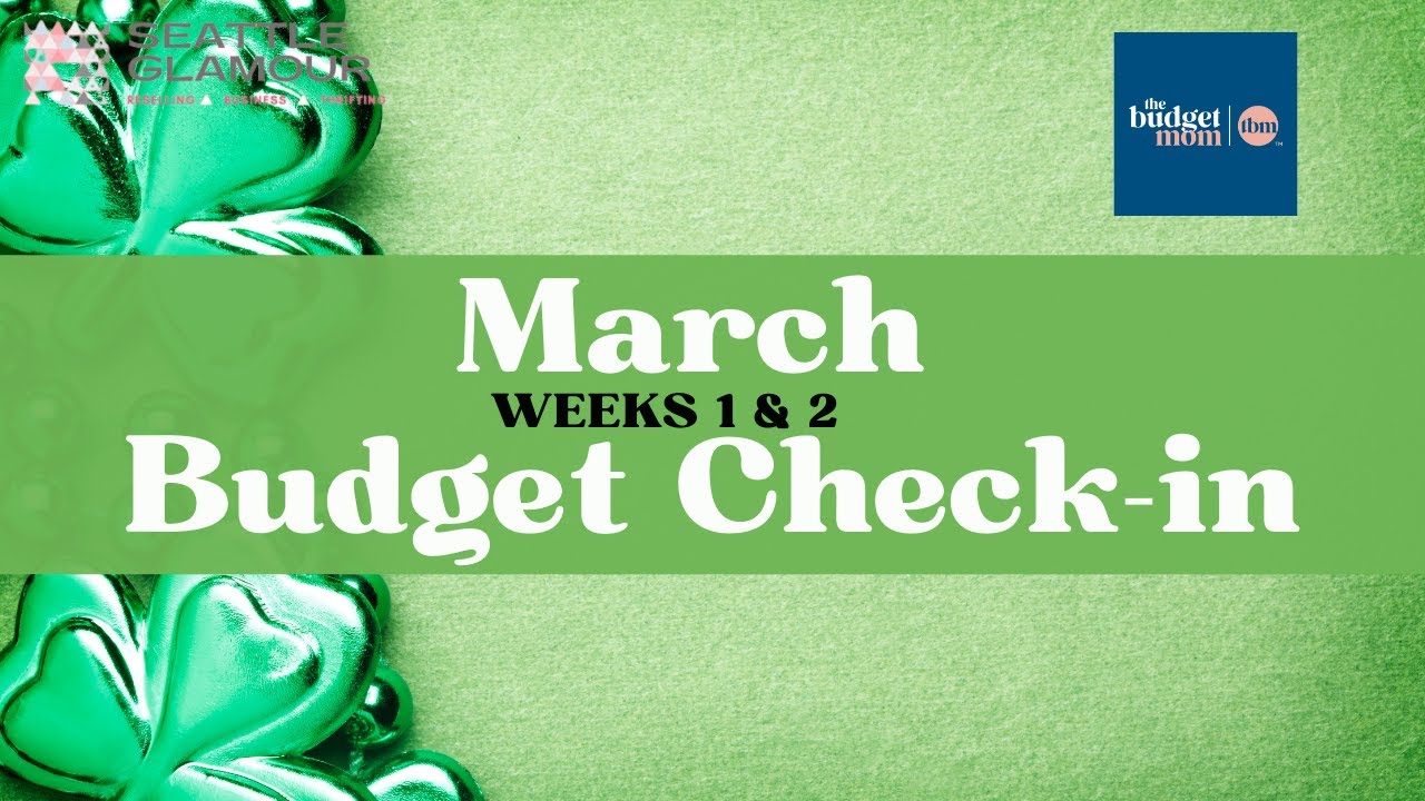 Mid-March Budget Check-In | Closeout March 1st-14th | Budget By Paycheck | The Budget Mom