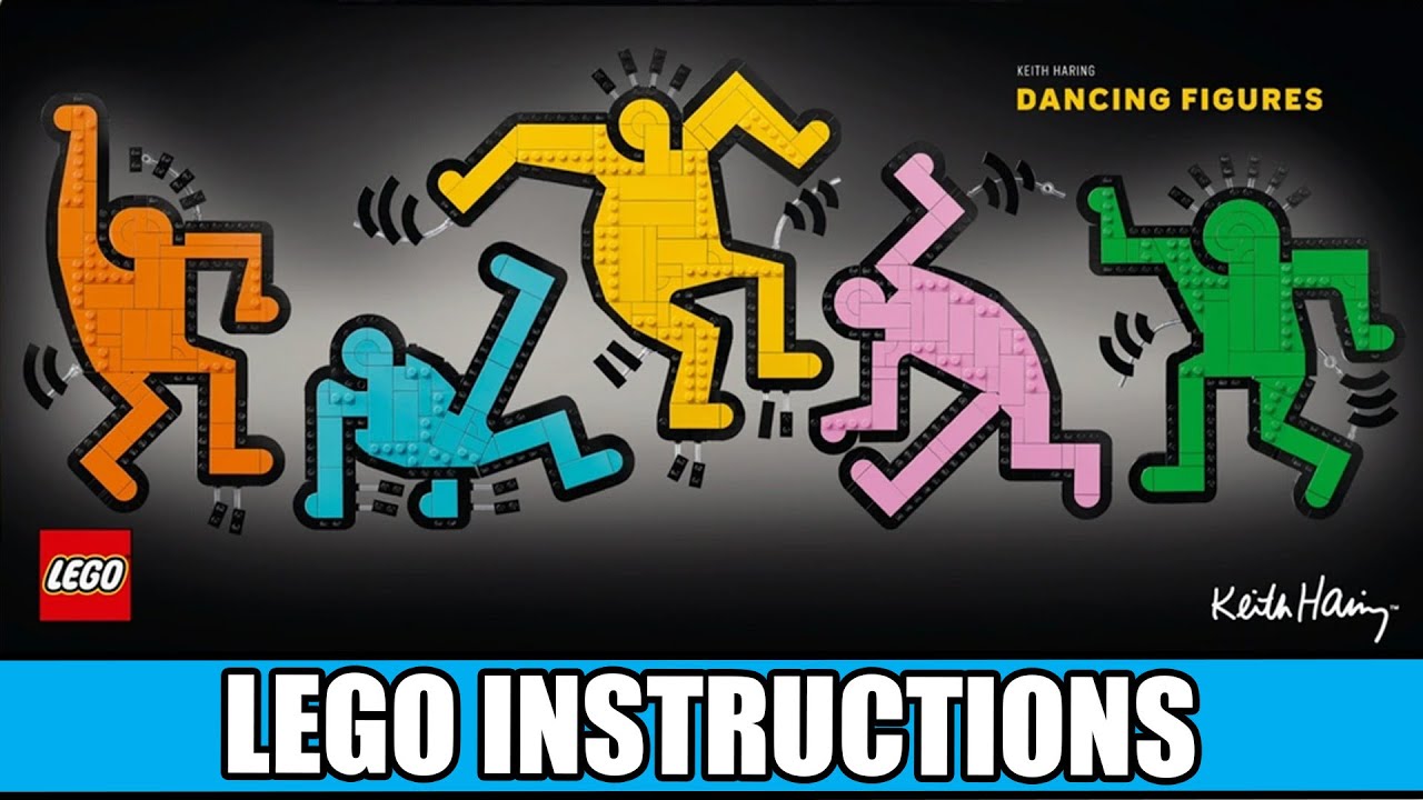 Art - Keith Haring - Dancing Figures - Pop Art LEGO instructions