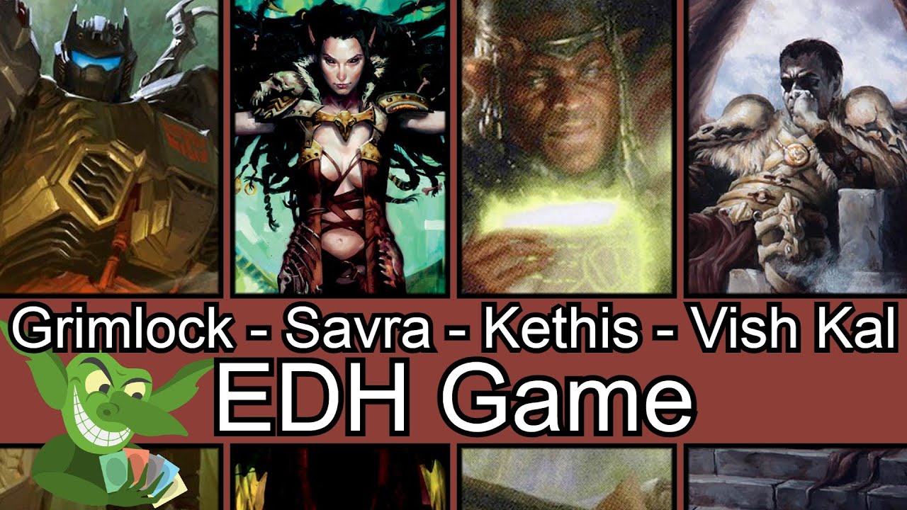 More than meets the eye! Grimlock vs Savra vs Kethis vs Vish Kal EDH / CMDR game play for Magic thumbnail