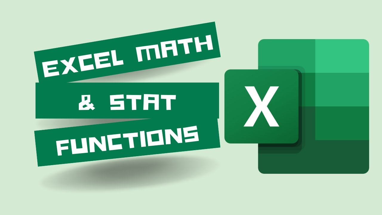 Basic Excel Math and Stat Functions: Max, Min, Average, Count ...