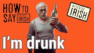 How to say I&#39;m Drunk in Irish. #bitesizeirish