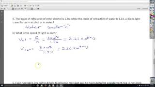 Refraction Problems