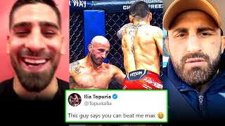 Ilia Topuria BRUTALLY TROLLS Alexander Volkanovski For Picking Max Holloway To Win | MMA NEWS