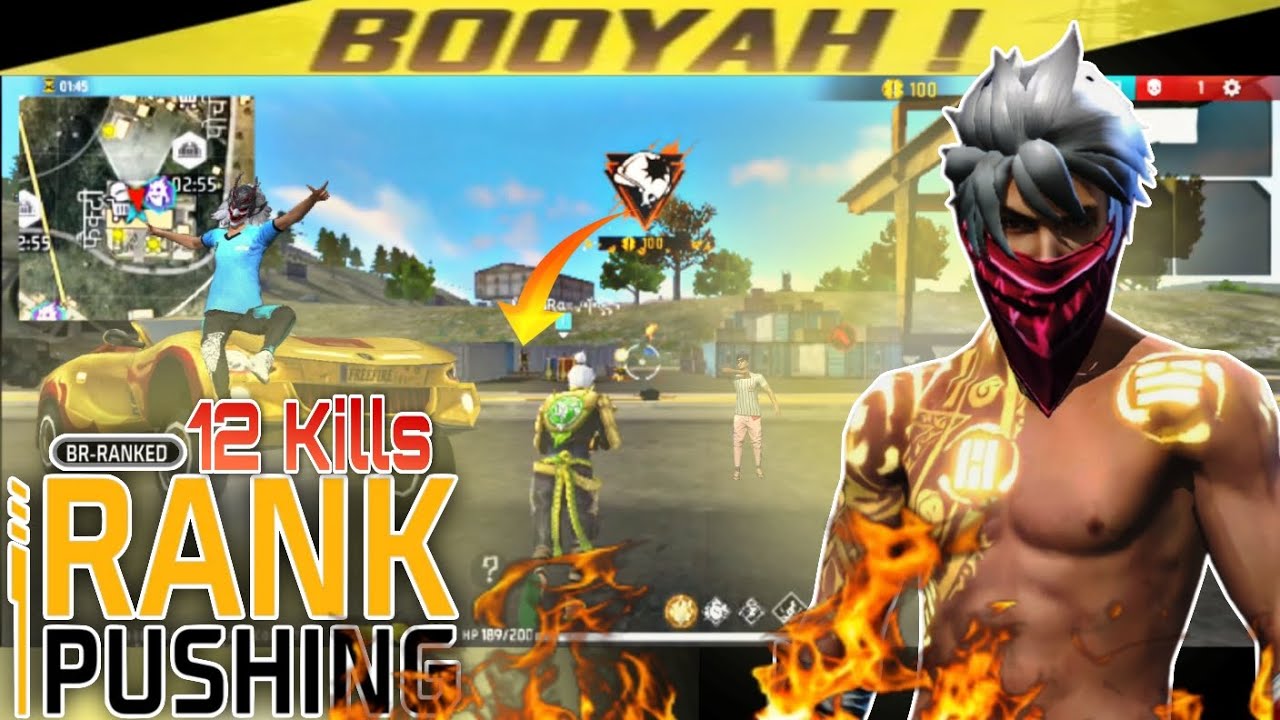 🔥 Free Fire Rank Push BR Ranked | 12 Kills Gameplay | Booyah Highlights ...