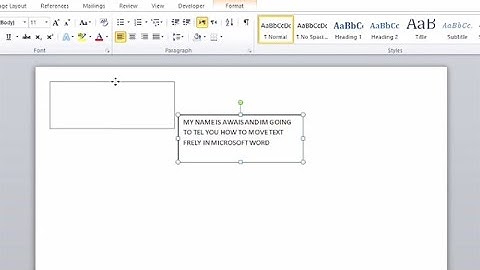 How To Move Text Freely Anywhere In MS Word | Add Text Anywhere in Microsoft Word