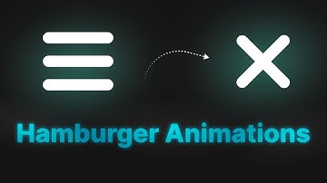 10 awesome hamburger animations | css animation