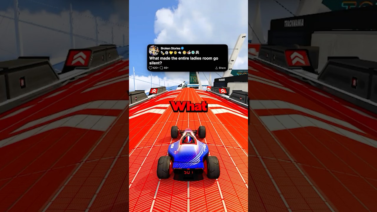 What made the entire ladies room go silent?