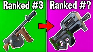 RANKING EVERY SMG FROM WORST TO BEST! (ranked from OP to even more OP)