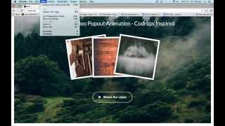 Genesis Video Popout Animation Template - Codrops Inspired