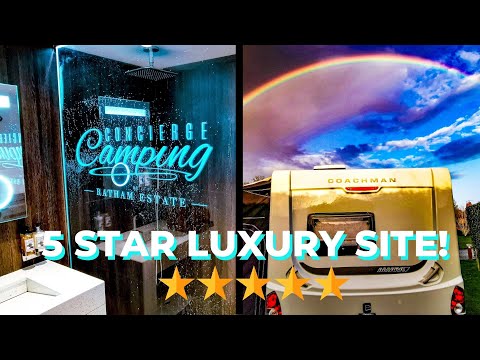 We visit a 5 star luxury  caravan site | Concierge Camping, West Sussex