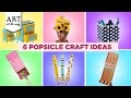 6 Popsicle Craft Ideas | Popsicle Crafts | Craft Ideas |  Desk Organizer | @VENTUNOART