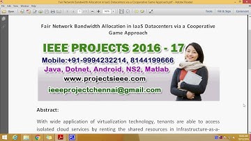 Fair Network Bandwidth Allocation in IaaS Datacenters via a Cooperative Game Approach