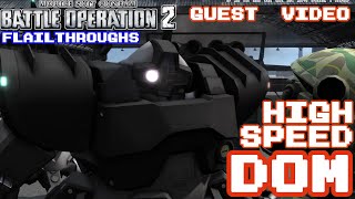 Gundam Battle Operation 2 Guest Video: YMS-09J Dom High Speed Experimental Type