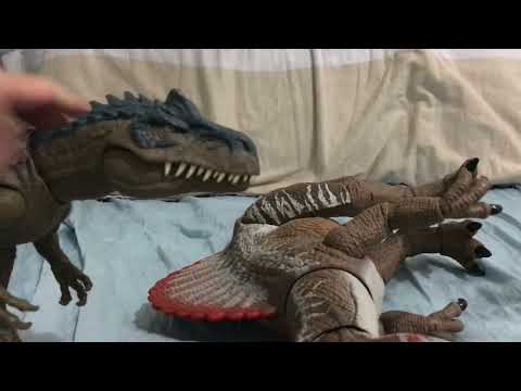 Allosaurus vs spinosaurus #dinosaur #jurassicworld #toys #fight