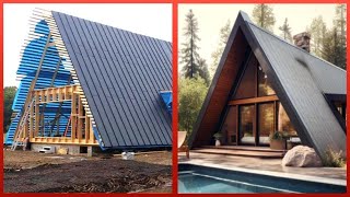 Amazing AFrame House Construction Process Start to Finish in 4 Months | by @LankHome