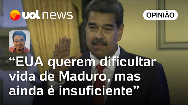 Venezuela: EUA apreendem avião para fazer de conta que pressionam Maduro, diz Sakamoto