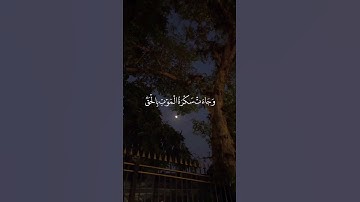 "وجاءت سكرة الموت بالحق ذلك ما كنت منه تحيد" #المنشاوي #سورة_ق
