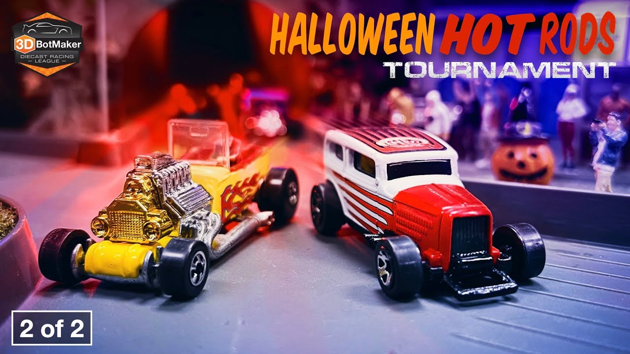 Halloween Hot Rods (2of2) Diecast Car Racing Tournament