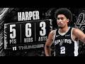 Dylan Harper 5 pts 6 rebs 3 asts vs Thunder 2026 PO G5