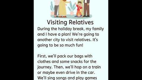 Visiting Relatives #family #holiday #english #englishlearning #日常英語 #基础英语 #simpledailyenglish