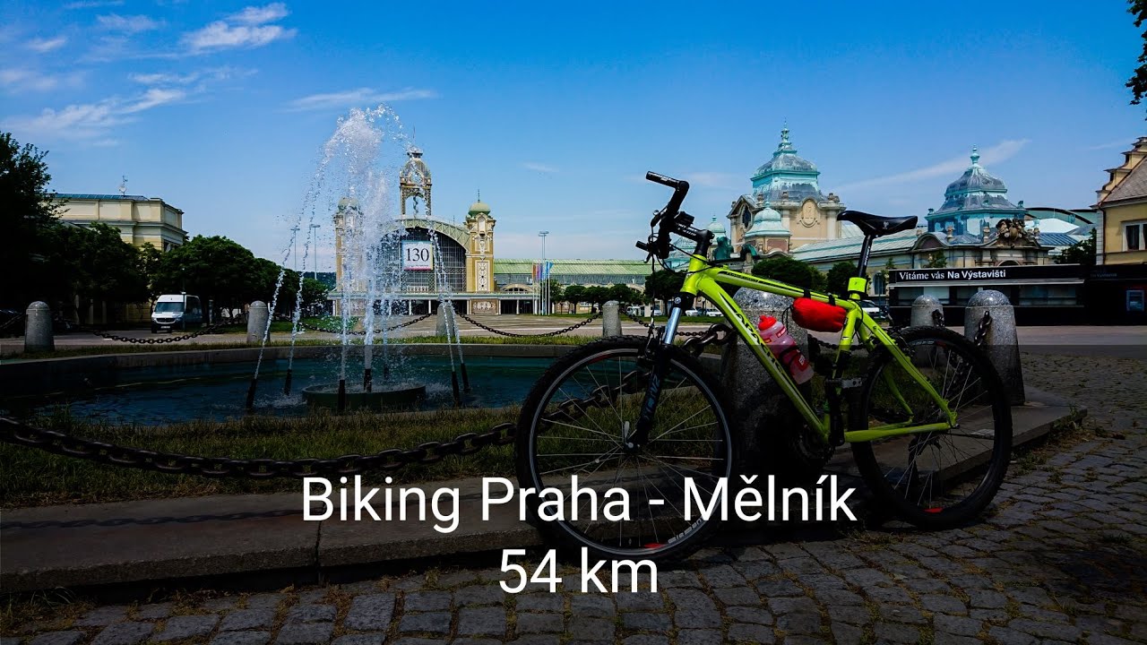 Biking Praha - Mělník, podél pravého břehu řeky Vltavy, 54km