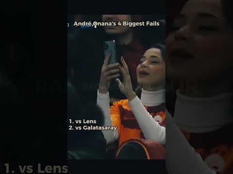 Onana’s 4 Worst Mistakes Caught on Camera 👀🔥  #football #shorts #manchesterunited