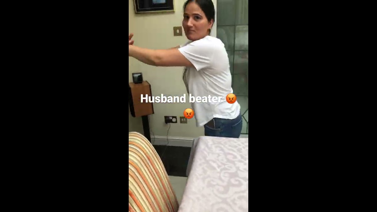This Woman Beats Her Husband And Pretends To Be A Victim Is Also Verbally Abusive