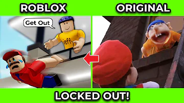 SML Movie vs SML ROBLOX: Locked Out ! Side by Side