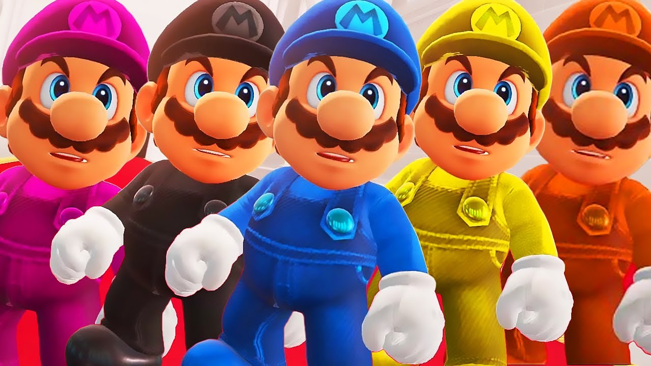 Super Mario Odyssey All Mario Colors Final Boss + Ending YouTube