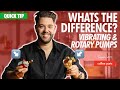 Whats the difference vibrating  rotary pumps in coffee machines  coffee parts