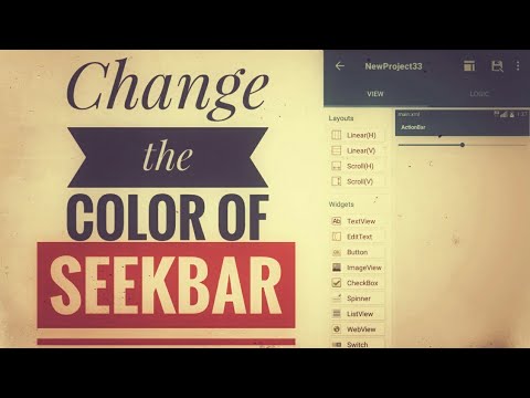 Change the color of Seekbar Sketchware tutorial