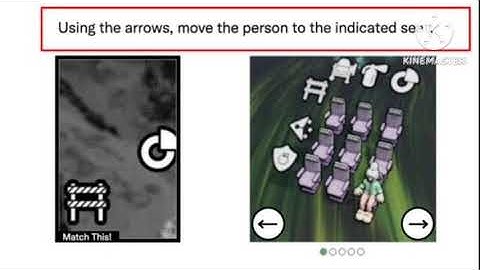 Fix Using the arrows move the person to the indicated seat captcha verification problem solve
