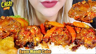 REQUEST#72: ASMR 🐤AYAM KECAP MANDI SAMBAL CABE RAWIT🌶 | SPICY GRILLED SWEET SOY SAUCE CHICKEN🔥