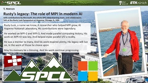 Rusty Lusk’s legacy: The role of MPI in modern AI