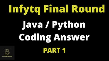 Infytq Final Round Coding Question Discussion | Java / Python Coding Question | infytq coding
