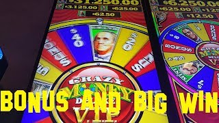 Crazy Money Deluxe V.I.P. High limit denom BONUS AND BIG WIN Slot Machine Crazy Money Deluxe V.I.P. High limit denom BONUS AND BIG WIN Slot Machine