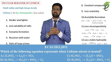 ECAT Chemistry L25 | s Block elements.| Ch13 – 1/1