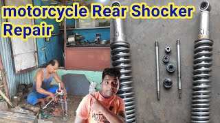 HERO Honda Rear Shocker Repair | splendor bike back shocker repair | rear shocker repairing bike screenshot 1