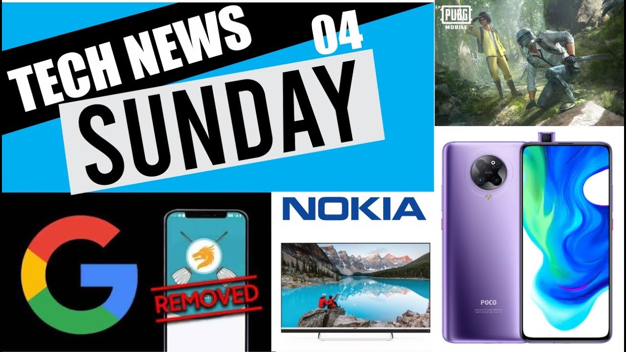 Top 5 Tech News.  Nokia Smart TV, MI 10 5G, Poco F2 Pro, Remove China App & Pubg Jungle Mode (Hindi)