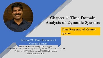 Lecture 24 Chapter 4  Time Response of Control System