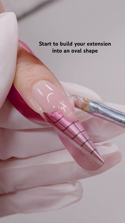 Oval Nail Extension Tutorial with Hard Gel Part 1 | HEMA Free Gel | Builder Gel Tutorial