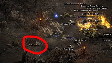 Finding a GUL RUNE in Bloody Foothills : Diablo 2 Resurrected