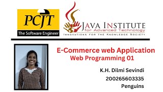 Web Programming 1| Task 02| eshop | 1st year | Java Institute